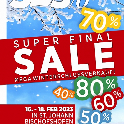 WINTERSCHLUSSVERKAUF SUPER FINAL SALE