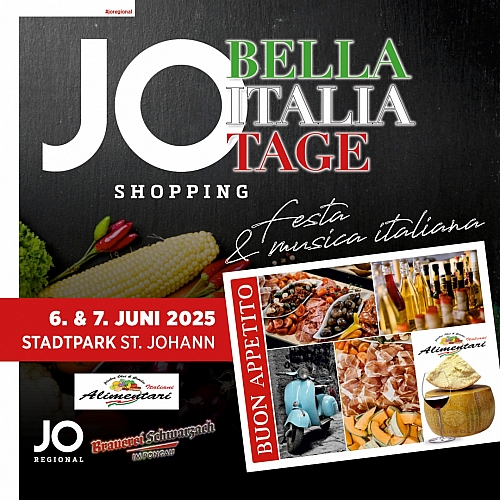 JOregional BELLA ITALIA TAGE 6. und 7. Juni