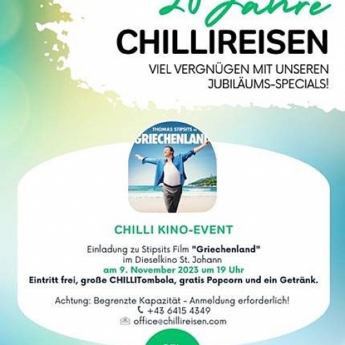 Chilli Reisen wird 20!